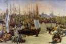 der Hafen von Bordeaux 1871