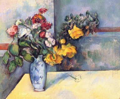 Stilleben blommor i en vas 1888