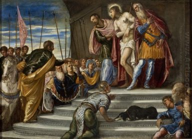 Ecce Homo Pontius Pilate présent le Christ à la foule 1547