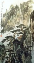 Paisagem com árvores - pintura chinesa