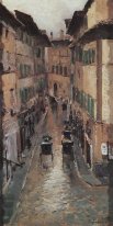 Sebuah Florence Jalan Dalam The Rain 1888