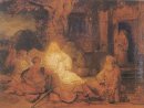 Abraham erhält die drei Engel 1646