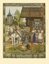 Illustratie voor de Russische Sprookjes Verhaal Veren Van Finist