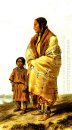 Dacota Mujer y Assiniboin Girl, platea 9 de volumen 2 del `Trav