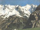 Cadena de montañas Mont Blanc 1897