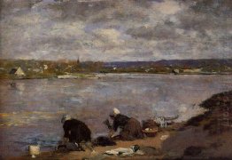 Laundresses On The Banks Of The Touques