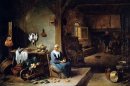 Intérieur d'une maison paysanne