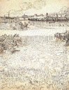 Vete sätter in med Kärvar och Arles i bakgrunden 1888