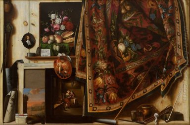 Trompe l\'oeil. A Cabinet in the Artist\'s Studio