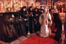 Tsarevna S visita del convento de monjas 1912