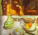 Garrafa Marthe Bonnard con su perro 1915