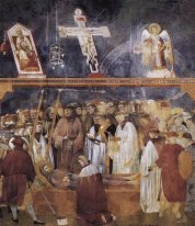 St Jerome Verificando os Stigmata no corpo do St Francis 1300