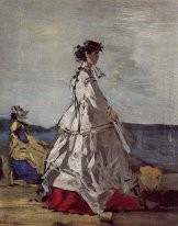 Fürstin Pauline Metternich On The Beach