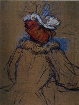 Rood Blonde Vrouw op de rug gezien 1891