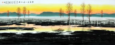 River - kinesisk målning