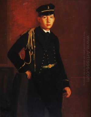 Achille de gas come un dettaglio cadetto di marina 1857