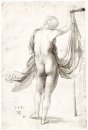 nude estudio hembra desnuda de la parte posterior 1495