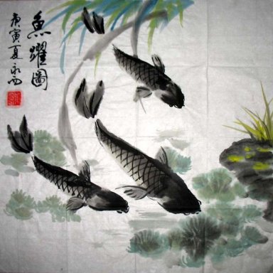 Fisk - kinesisk målning