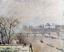 seine sett från Pont Neuf vintern 1902