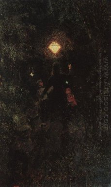 Lopen met lantaarns 1879