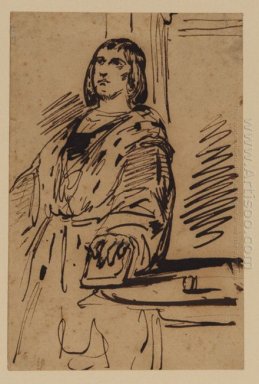 Study Of A Man In Costume