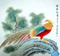 Pheasant & Pine - kinesisk målning