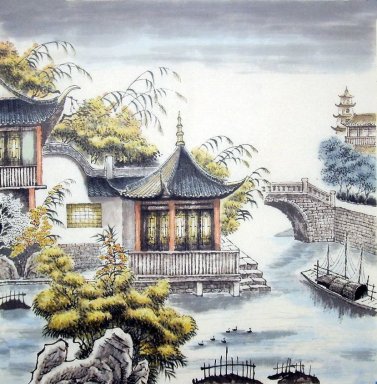 Gebouw - Chinees schilderij