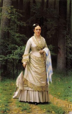 Portret van Vera Nikolaevna Tretyakova 1876