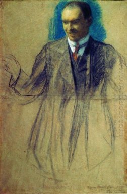 Retrato de K S Petrov Vodkin 1905
