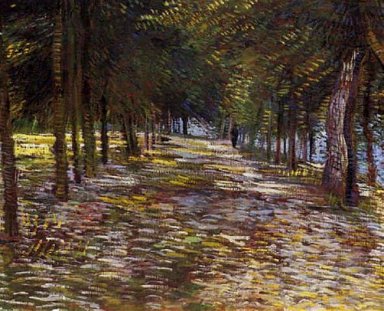 Na Avenida Voyer D Argenson Parque em Asnières 1887