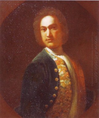 Portret van jonge man in een groene jas