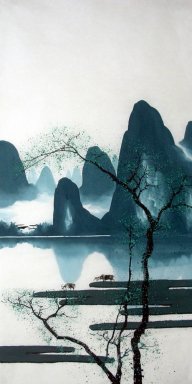 Montaña y agua - la pintura china