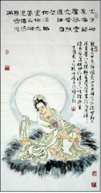Guanshiyin, Guanyin - Chinesische Malerei