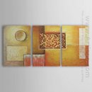 Hand-painted Abstract Oil Painting - Set of 3