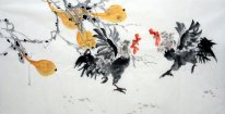 Chicken & Groud - Lukisan Cina