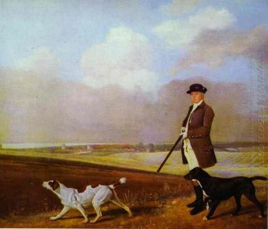 Sir John Nelthorpe 6Th Baronet Out Shooting With His Dogs In Bar