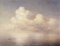 Moln ovanför ett hav Calm 1889