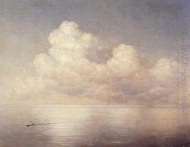 Las nubes por encima de un mar en calma 1889