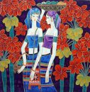 Beautiful Lady - Chinesische Malerei
