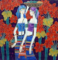 Beautiful Lady - Lukisan Cina