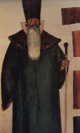 Figurinos Boyar para a tragédia do Pushkin S Boris Godunov 1