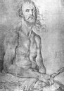 retrato de uno mismo como el hombre de dolores 1522