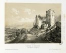 Ч.? Mauvesin замок около Баньер-де-Bigorre