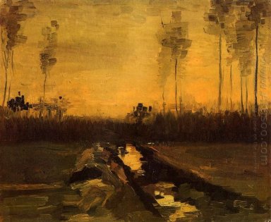 Landschap bij avondschemering 1885