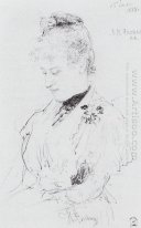 Portrait Of L N Yakovleva 1888