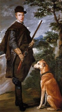 Porträt des Kardinals Infante Ferdinand von Österreich mit Pisto