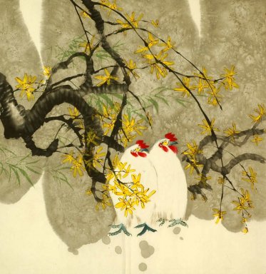 Poulet - Peinture chinoise