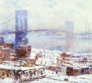 Brooklyn Bridge en hiver