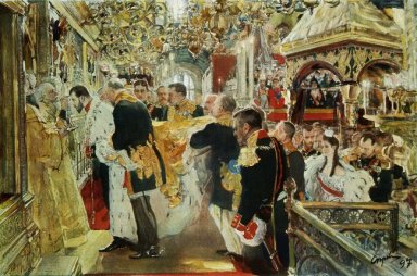 Coronation Of The Emperor Nicholas Ii In The Uspensky Cathedral