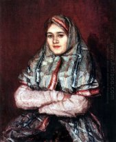 Townswoman Portrait d'Alexandra Je Yemelyanova Nee Schrader 1902